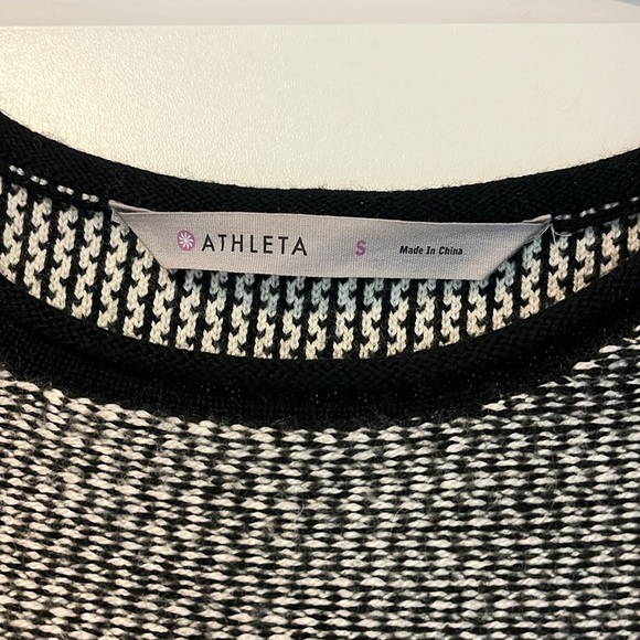 Athleta sweater dress, black and white - Picture 3 of 4